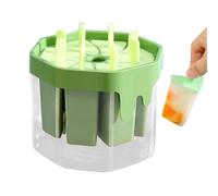 Plateau de moule à dessert glacé antiadhésif à 8 fentes, machine à glaces réutilisables | Moule à sucettes, plateau de forme de glace, base d'égouttement incluse, créateur de friandise