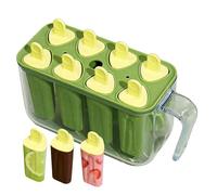 Plateau De Moule À Glaces - Bac En Silicone À 8 Cavités Allant Au Congélateur, Récipient De Qualité Alimentaire À Dégagement Facile | Bâtonnets De Glace Réutilisables, Gadget, Lavable Au Lave-
