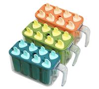 Plateau De Moules À Glaces, Polyvalent Dans Les Utilisations, 16x6,2x10 Cm, Moule À Crème Glacée, Moule À Sucettes Glacées, Capacité Multi-saveurs, Pour Fête, Maison, Bar, Cuisine, Jus De Yaourt,