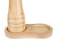 Plateau de moulin à sel et à poivre - Repose-moulin à poivre | Plateau de moulin à poivre en bois | Support de moulin à poivre à double grille | Plateau de comptoir de cuisine résistant à la chaleur