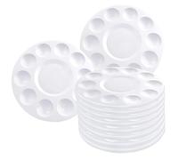 Plateau de Palette de Peinture, Plateau Peinture en Plastique Rond à 24 puits pour Acrylique, Huile, Aquarelle, Fournitures d'art lavables pour Les Artistes, Bricolage pour Enfants