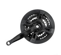 Plateau de pédalier 24T 34T 42T pour vélos tout-terrain avec support de manivelle carré conique et protection de plateau pour une meilleure protection (A)