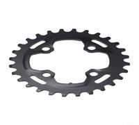 Plateau de pédalier 26T 28T 36T 38T pour VTT, design léger et étroit, en acier/alliage d'aluminium, compatible avec pédalier 64/104BCD (36T (28T (64BCD))