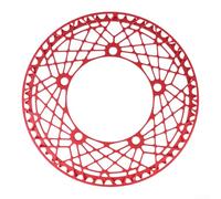 Plateau de Pédalier 56T BCD130mm pour Vélo Pliant | Alliage aluminium haute résistance, design léger, compatible BCD130mm, idéal vélo pliant(56T-Red)