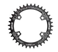 Plateau De PéDalier 96BCD Plateau Rond 32T 34T 36 38 40 42 96BCD vélo vélo vélo Plateau dent Plaque Couronnes Cyclisme (Taille : 40T, Color : Black)