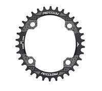 Plateau de Pédalier avec 4 Branches Cercle de Boulon Plateau de Dents de Vélo 3 Types 32T / 34T / 38T (34T)