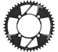 Plateau de pédalier conçu avec précision pour VTT avec profil de dents positives optimisées de 3,5 mm et négatives de 1,8 mm (48T)