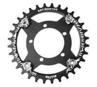 Plateau de pédalier et adaptateur Spider pour moteur Bafang 01/02 en alliage d'aluminium pour vélo électrique 104BCD - Rouge ou noir - Pour VTT et route (noir 32T)