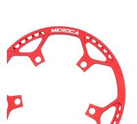 Plateau de pédalier pour BCD 130 mm, 45T en alliage d'aluminium ultra léger, compatible avec les vélos de route et de piste à vitesse unique et 10 vitesses (45T rouge)