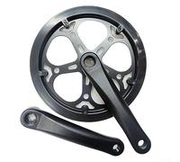 Plateau de pédalier simple, ensemble de bras de manivelle 48T, 40T, 52T, 170 mm, trou carré avec plaque de protection, accessoires de rechange pour - 52T