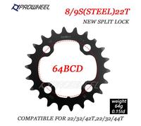 Plateau De Pédalier Vtt 64/96/104 Bcd,22/24/26/28/32/36/38/40/42/44t,Double/Triple Vitesse,Pour La Réparation Des Dents Du Pédalier - Type M1 9s 22t New Spfh59