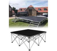 Plateau de performance antidérapant, facile à transporter et à assembler, pour auditoriums scolaires, concerts, restaurants et bars