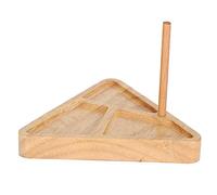 Plateau de perles en bois, planche à perles pour la fabrication de bijoux DIY, kit de métier à tisser pour perles en bois massif de forme triangulaire avec compartiments de