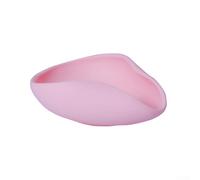 Plateau de pesée en silicone pour grains de café avec prise en main confortable et base stable (rouge clair)
