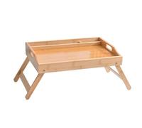 Plateau de petit-déjeuner pour lit, table type plateau avec pieds pliables, table en bois pour ordinateur portable - Petite table de salle à manger au design polyvalent pour lit, comptoir, armoire