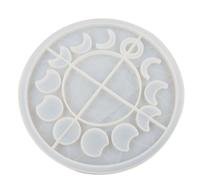 Plateau De Phase De Lune En Résine, Grand Moule D'horloge De Lune, Moule D'éclipse Lunaire, Croissant, Moule De Moulage Époxy En Silicone Pour L'artisanat De Bricolage, Offre Spéciale