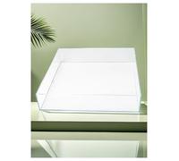 Plateau de photographie créatif, réservoir d'eau en acrylique transparent, plateau peu profond for accessoires photo, présentoir de réservoir d'eau, boîte de rangement portable for aliments et cosméti