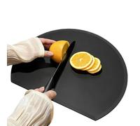 Plateau de planche à découper flexible - Tapis de préparation alimentaire en forme de D pour couper dans la cuisine | Surface en résine résistante aux odeurs avec bord incurvé, film de transfert pour