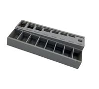 Plateau de planification de vis en polyéthylène avec compartiment de précision pour une catégorisation efficace des outils, séparateur de vis anti-mélange