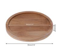 Plateau De Plantes En Bois De Bambou, Rectangle/Rond, Soucoupe De Plantes, Mini Support De Pot De Fleurs, Plateau De Pot Succulent, Simple Et Élégant Pour La Maison