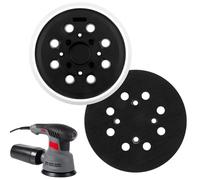 Plateau de Ponçage 125 mm 8 Trous pour Bosch PEX 300 AE PEX 400 AE AdvancedOrbit 18, 125 mm Hook et Loop Plateau Ponceuse Professionnel pour Excentrique Blanc