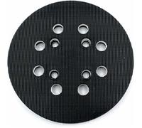Plateau de ponçage 125 mm - Dureté moyenne - Compatible ponceuses Bosch PEX 300/400 AE et Advanced Orbit 18-8 trous pour aspiration