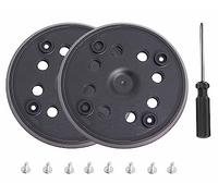 Plateau de Ponçage 125mm avec Hook et Loop Compatible avec Bosch PEX 270 A/PEX 270 AE Ponceuse Excentrique avec Tournevis par Poweka (2 Pièces)