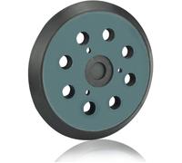 Plateau de Ponçage 125mm Disques de Ponçage à 8 Trous Patin Ponceuse 5 Pouces(Noir)