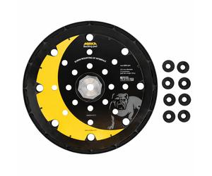 Plateau de ponçage pour LEROS Ø 225 mm auto-agrippant 25 trous + 8 vis de fixation - MIRKA - MIW9514312