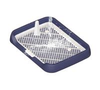 Plateau de pot pour chien d'intérieur - Bord avec fermeture à pression, porte-papier toilette plat avec grille en , station d'entraînement propre pour chiens, support colonne en plastique