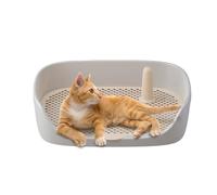 Plateau de Pot pour Chien | Support de Tapis de Pipi de bac à litière d'intérieur pour Chien - Bac à litière à entrée Ouverte, Support pour Pipi pour Chiots et Petits Chiens