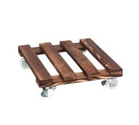 Plateau de pots de fleurs résistant à la pourriture avec roulettes rotatives à 360 degrés pour jardin extérieur, plateforme de rangement robuste, mobilité et déplacement de plantes de jardin avec