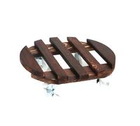 Plateau de pots de fleurs résistant à la pourriture avec roulettes rotatives à 360 degrés pour jardin extérieur, plateforme de rangement robuste, mobilité et déplacement de plantes de jardin avec