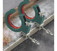 Plateau de poulie de câble, serre-câbles pour câblage et traction de câbles - Nylon renforcé avec acier inoxydable, capacité de charge de 25 kg, bleu/vert foncé pour Ho (vert, 2 pièces)