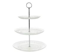 Home Deco Factory – Plateau à gâteaux 3 niveaux en verre transparent