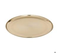 Atmosphera - Plateau de présentation doré d37xh2,5cm