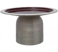 Plateau de présentation fait à la main ARA 24,5x24,5x14 gris et prune