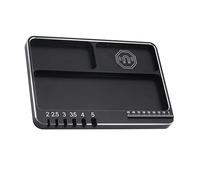 Plateau de rangement à vis avec zone intégrée et fonctions de mesure Plateau compact pour petites pièces Outil de montage efficace