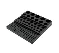 Plateau de rangement avec 131 trous, boîte de fraisage pour fraise de 4 à 32 mm