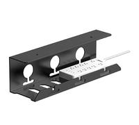 Plateau de rangement de câbles de bureau vertical, support de rangement mural sous la table