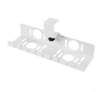 Plateau de rangement de câbles en acier pour bureau, installation sans perçage avec deux options de montage, conçu pour organiser et sécuriser plusieurs câbles, améliore l'ordre de l'espace de travail