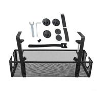 Plateau de rangement de câbles peu encombrant qui se monte sous le bureau sans outils et prend en charge les câbles sur un panier suspendu en acier au carbone (A)