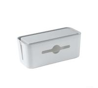 Plateau de rangement de câbles pour bureau dissimuler et gérer efficacement les cordons pour un espace de travail bien rangé (blanc)