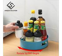 Plateau De Rangement De Cuisine Rotatif, Conteneurs Pour Pot D'épices, Plateau De Collation, Salle De Bain, Boîte De Rangement, Organisateur De Cosmétiques Antidérapant, 360