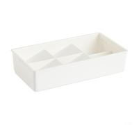 Plateau de rangement de tiroir pour argenterie avec capacité d'extension pour contenir divers outils et accessoires de cuisine, fabriqué à partir de matériau PP résistant à l'humidité pour plus de