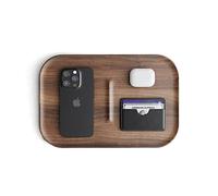 Plateau de Rangement EDC en Bois de qualité supérieure pour Accessoires de Bureau et de Console