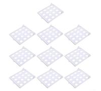 Plateau de rangement empilable à 10 couches pour vêtements qui aide à maintenir l'ordre dans les placards, les armoires et les petits environnements de vie (blanc)