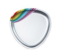 Plateau de rangement en acier satiné pour bijoux, maquillage, cosmétiques, outils de manucure, babioles, pour usage domestique et salon de manucure