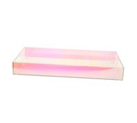 Plateau de rangement en acrylique, organisateur de parfum, organisateur de bijoux, décor nordique, plateau de service alimentaire, plateau de rangement peu profond, plateau de comptoir de salle de bai