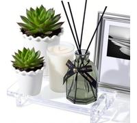 Plateau de rangement en acrylique pour salle de bain, plateau d'évier de comptoir, distributeur de plateau, support pour armoire, meuble-lavabo, armoire (chargé individuellement)